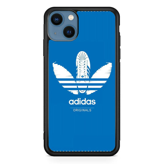 Adidas Logo Originals iPhone 14 Case-Rubber Black (2D Case)-Oxvistore