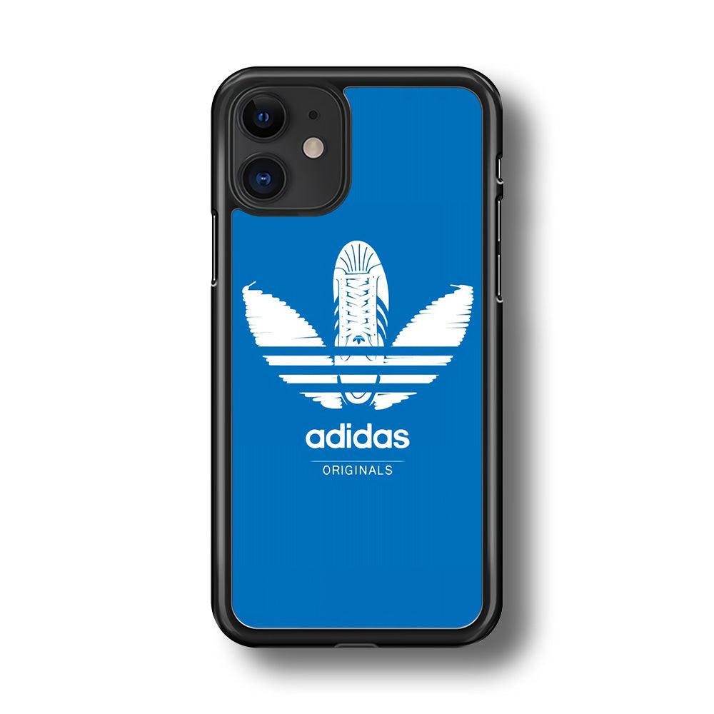Adidas Logo Originals iPhone 11 Case-Rubber Black (2D Case)-Oxvistore
