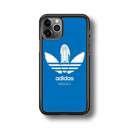 Adidas Logo Originals iPhone 11 Pro Max Case-Rubber Black (2D Case)-Oxvistore