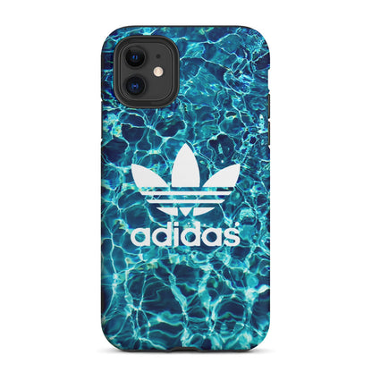 Adidas Logo Water Background 2 in 1 Tough Phone Case