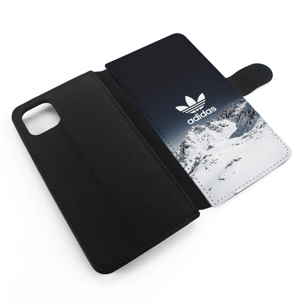 Adidas Logo Winter Snow Flip Wallet Phone Case