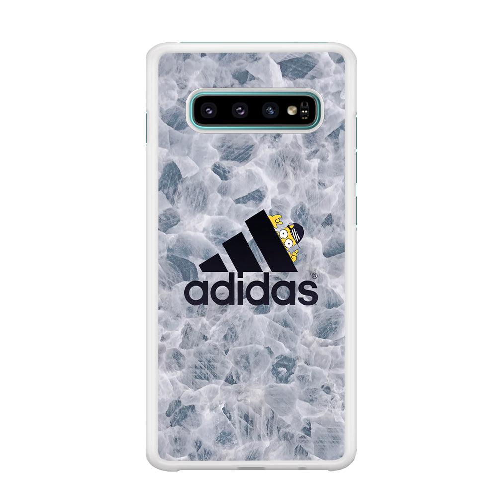 Adidas Logo with Simpson Samsung Galaxy S10 Case-Oxvistore