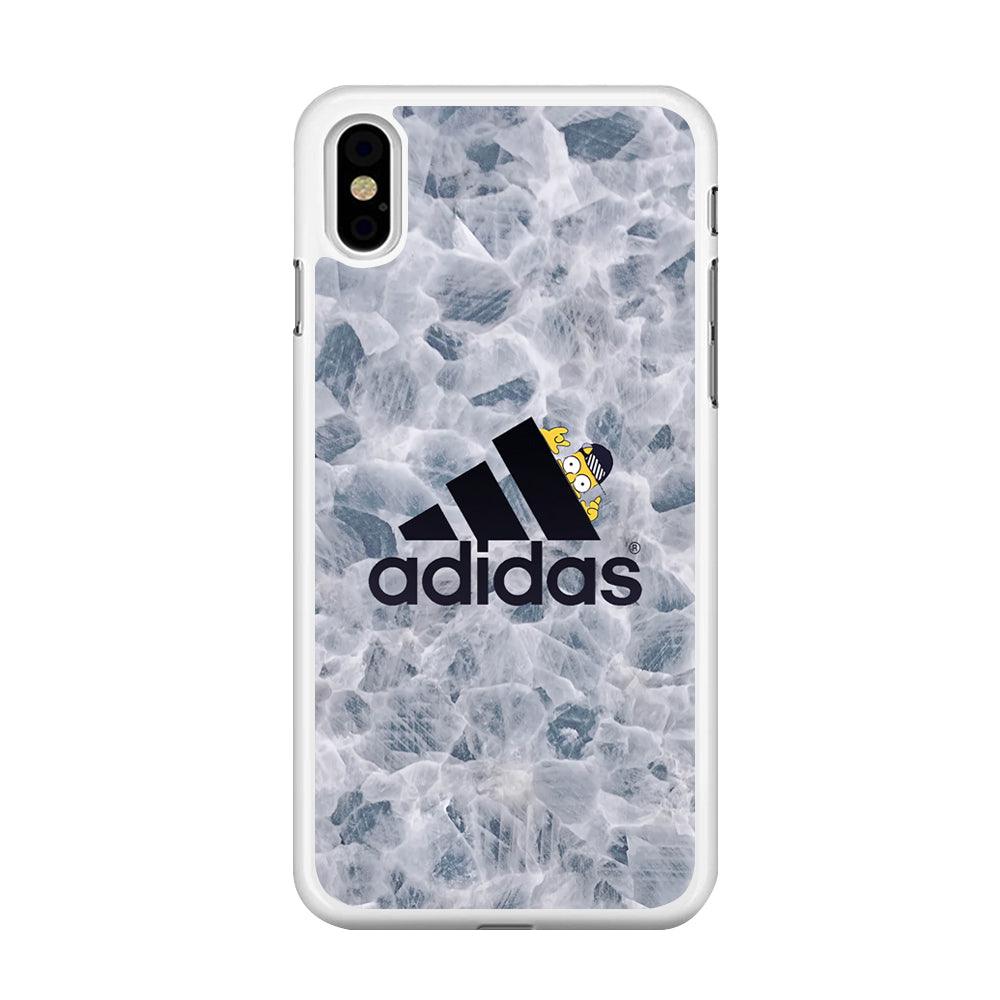 Adidas Logo with Simpson iPhone XS Case-Oxvistore