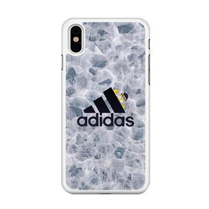 Adidas Logo with Simpson iPhone X Case-Oxvistore