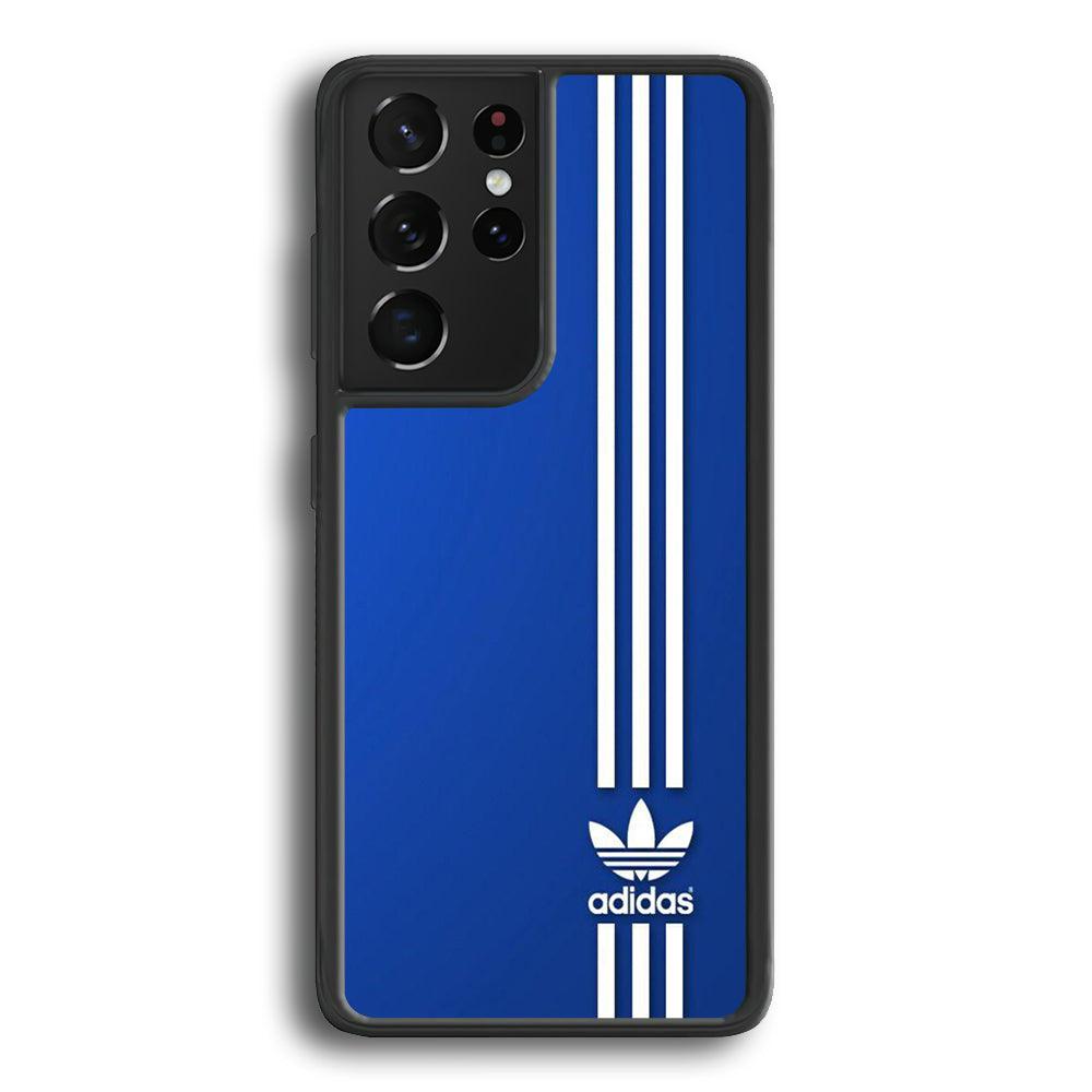 Adidas Milk Line Samsung Galaxy S21 Ultra Case-Rubber Black (2D Case)-Oxvistore
