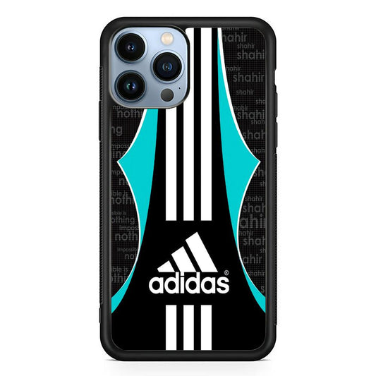 Adidas Not Imp iPhone 14 Pro Case-Rubber Black (2D Case)-Oxvistore