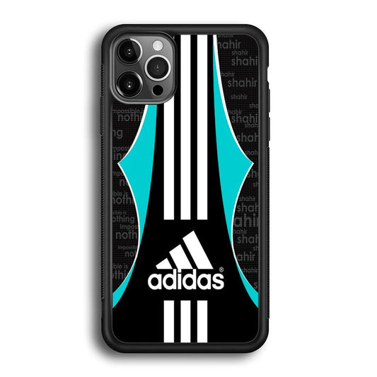 Adidas Not Imp iPhone 12 Pro Case-Rubber Black (2D Case)-Oxvistore