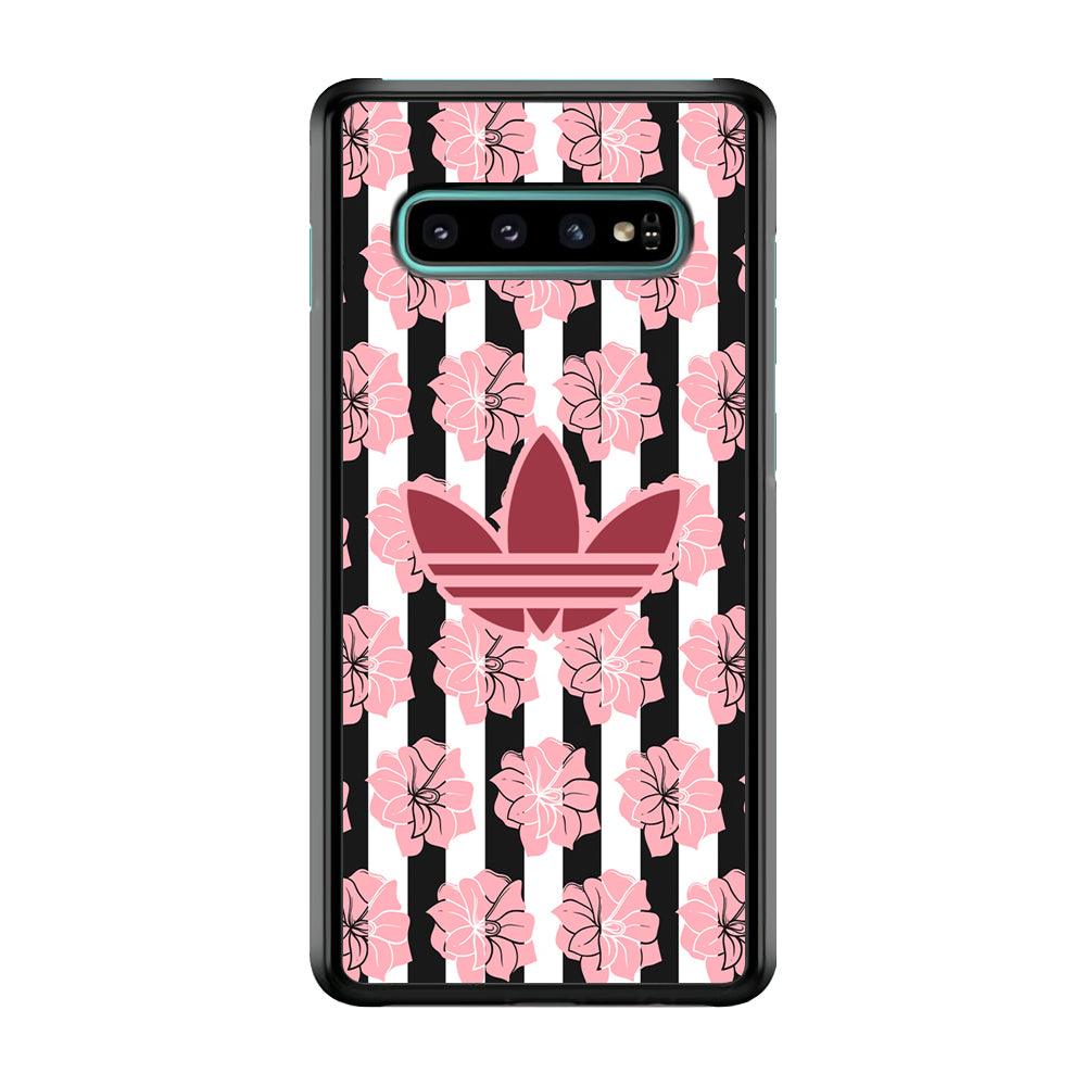 Adidas Pink Flowers Samsung Galaxy S10 Case-Oxvistore