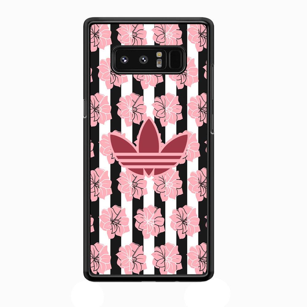 Adidas Pink Flowers Samsung Galaxy Note 8 Case-Oxvistore