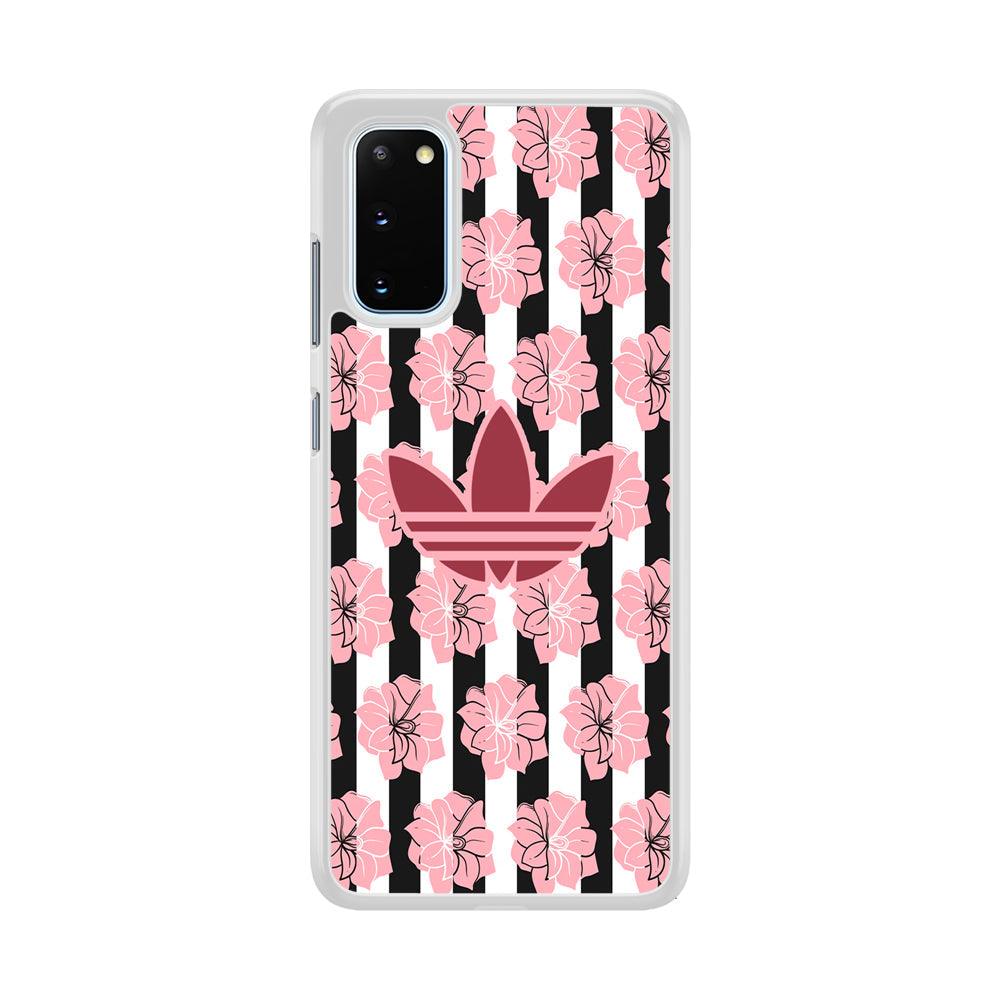 Adidas Pink Flowers Samsung Galaxy S20 Case-Oxvistore