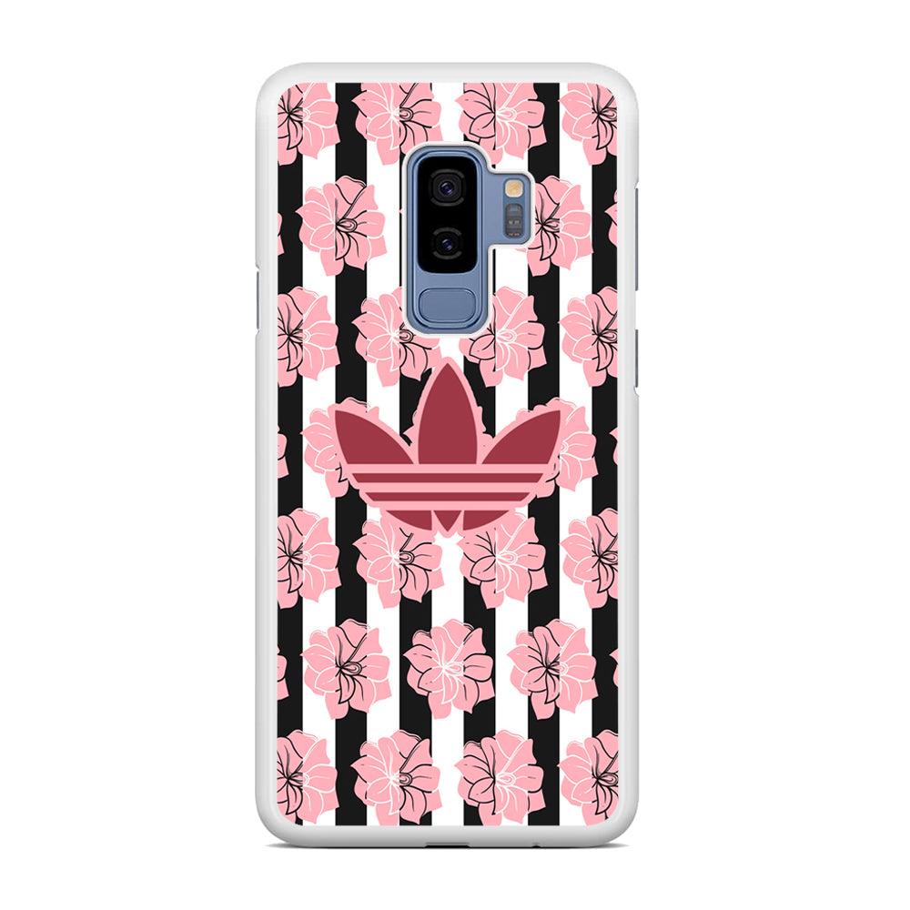 Adidas Pink Flowers Samsung Galaxy S9 Plus Case-Oxvistore