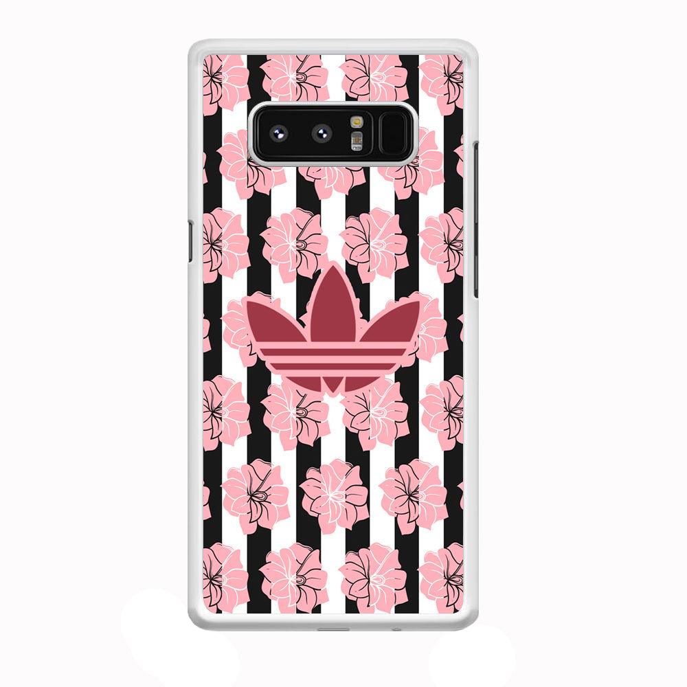 Adidas Pink Flowers Samsung Galaxy Note 8 Case-Oxvistore