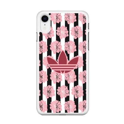 Adidas Pink Flowers iPhone XR Case-Oxvistore