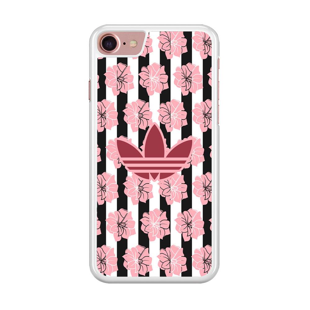 Adidas Pink Flowers iPhone 7 Case-Oxvistore