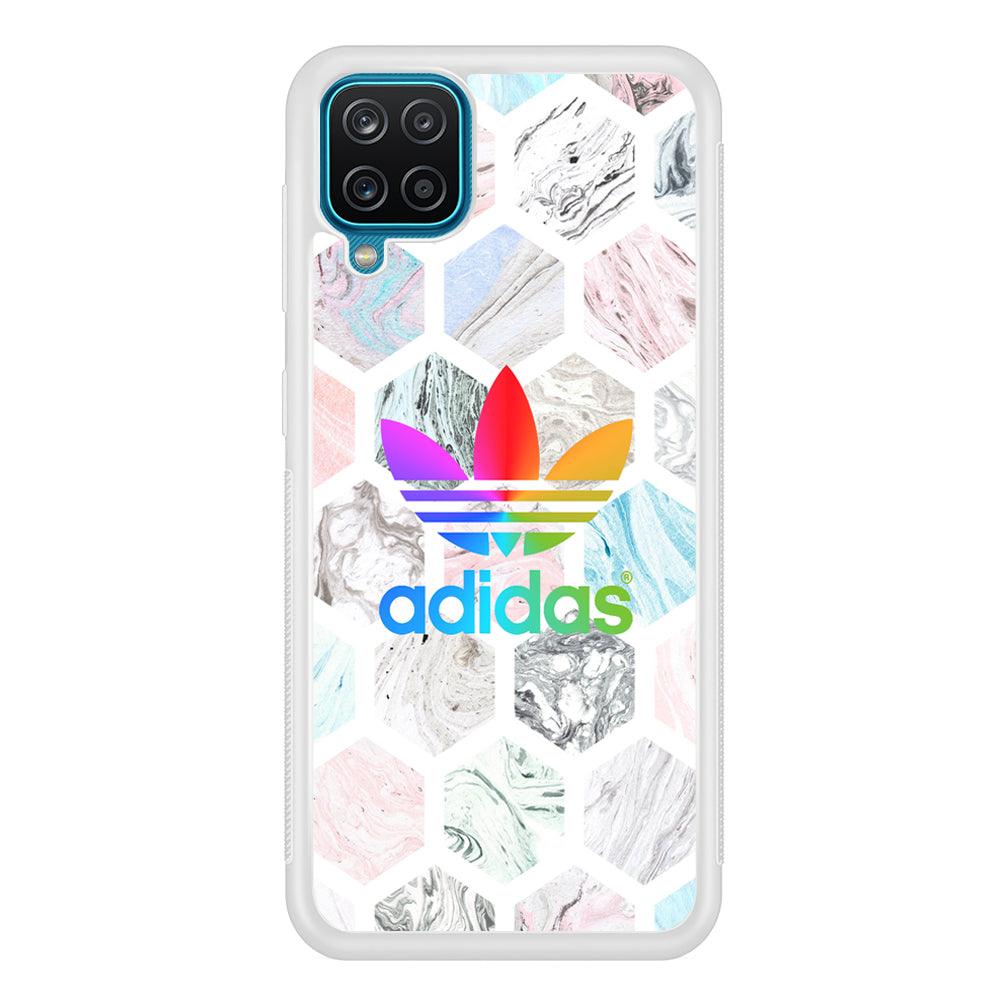 Adidas Rainbow Hexarock Samsung Galaxy A12 Case-Oxvistore