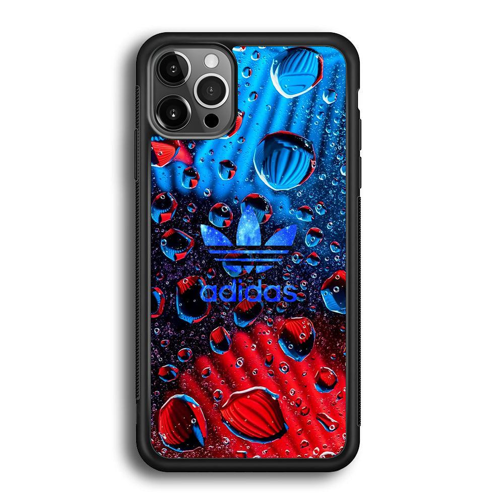 Adidas Red Haze iPhone 12 Pro Max Case-Rubber Black (2D Case)-Oxvistore
