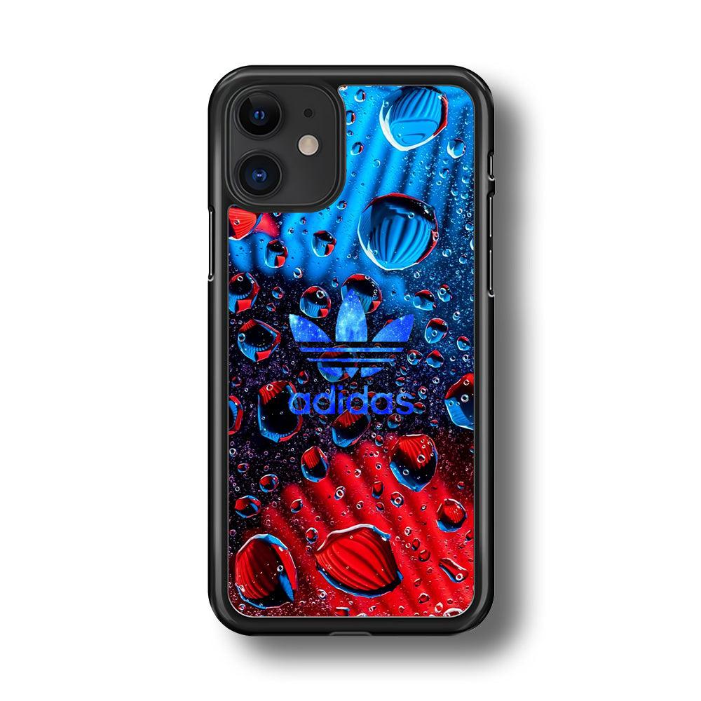 Adidas Red Haze iPhone 11 Case-Rubber Black (2D Case)-Oxvistore