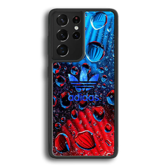 Adidas Red Haze Samsung Galaxy S24 Ultra Case-Rubber Black (2D Case)-Oxvistore