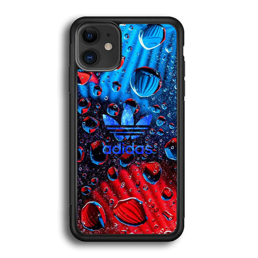 Adidas Red Haze iPhone 12 Case-Rubber Black (2D Case)-Oxvistore