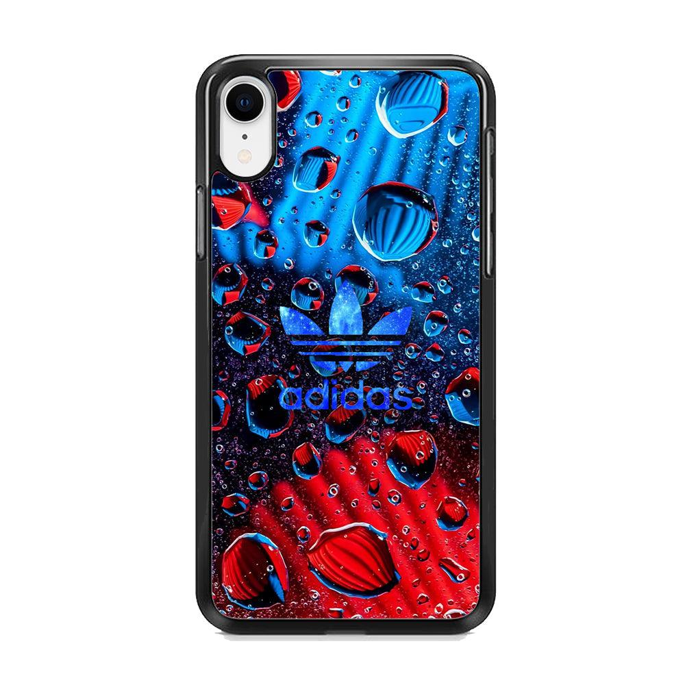 Adidas Red Haze iPhone XR Case-Rubber Black (2D Case)-Oxvistore