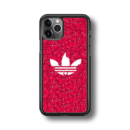 Adidas Red Tongue iPhone 11 Pro Max Case-Rubber Black (2D Case)-Oxvistore