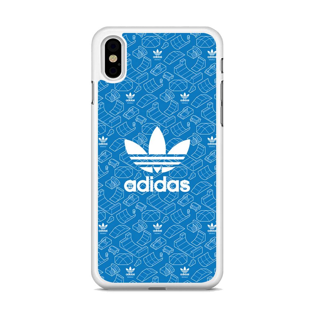 Adidas Skatepark Silhouette Patern iPhone XS Case-Oxvistore