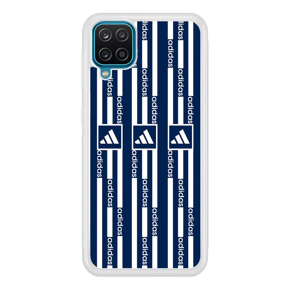 Adidas Streak and Blue Backdrop Samsung Galaxy A12 Case-Oxvistore