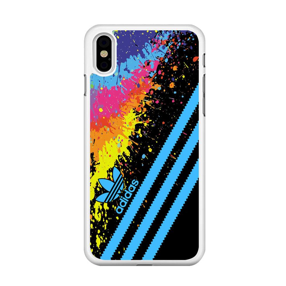 Adidas Stripe Paint iPhone X Case-Oxvistore