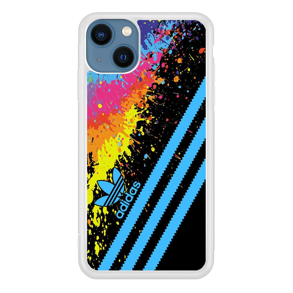 Adidas Stripe Paint iPhone 15 Plus Case-Oxvistore