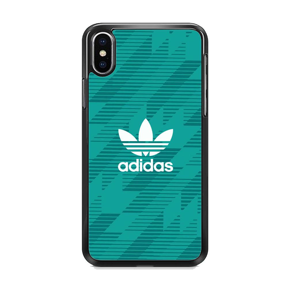 Adidas Tosca Jersey iPhone XS MAX Case-Rubber Black (2D Case)-Oxvistore