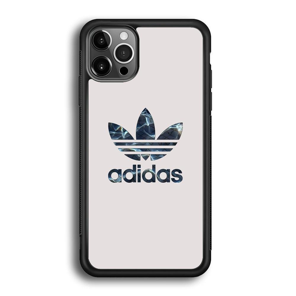 Adidas Water Base iPhone 12 Pro Case-Rubber Black (2D Case)-Oxvistore