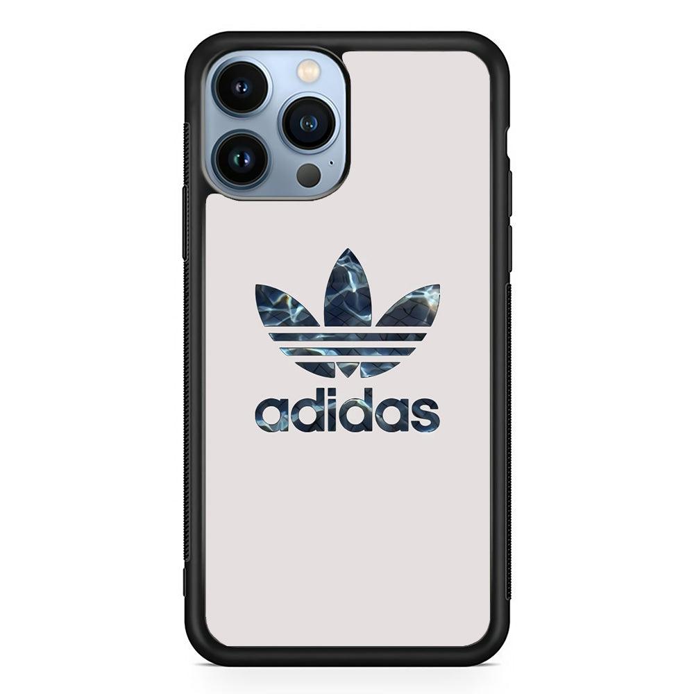 Adidas Water Base iPhone 13 Pro Max Case-Rubber Black (2D Case)-Oxvistore