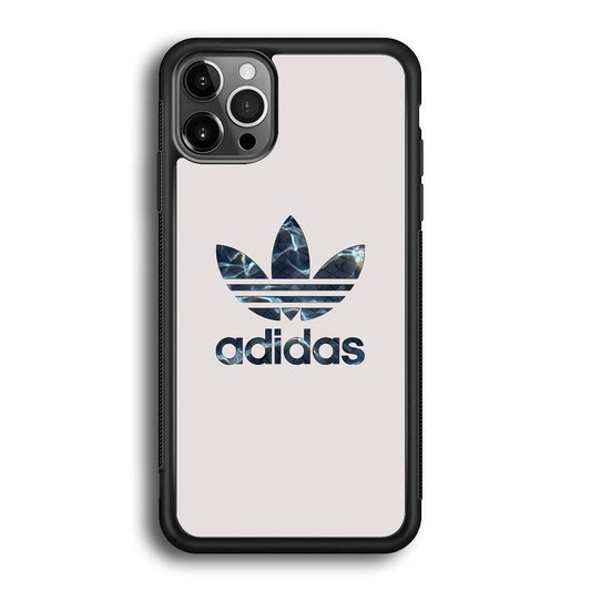 Adidas Water Base iPhone 12 Pro Max Case-Rubber Black (2D Case)-Oxvistore