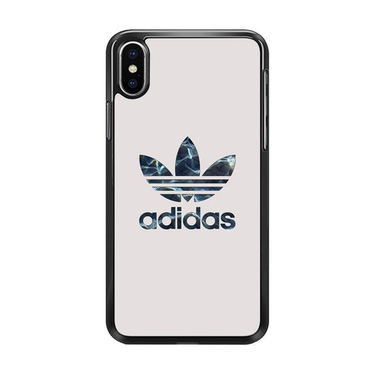Adidas Water Base iPhone XS MAX Case-Rubber Black (2D Case)-Oxvistore