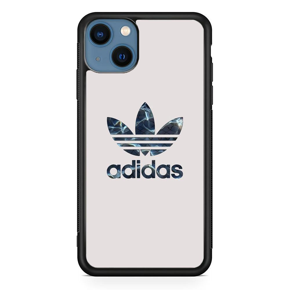 Adidas Water Base iPhone 13 Case-Rubber Black (2D Case)-Oxvistore