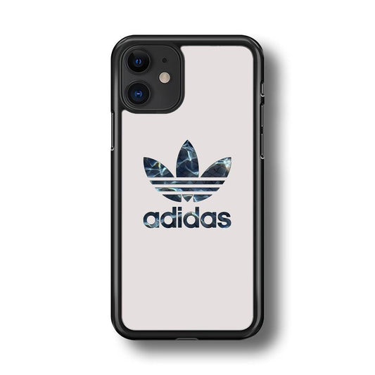 Adidas Water Base iPhone 11 Case-Rubber Black (2D Case)-Oxvistore