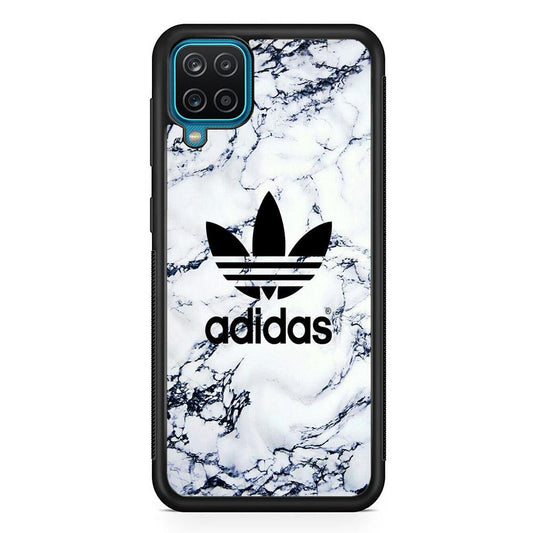 Adidas White Marble Samsung Galaxy A12 Case-Oxvistore