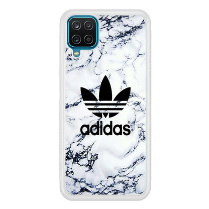 Adidas White Marble Samsung Galaxy A12 Case-Oxvistore