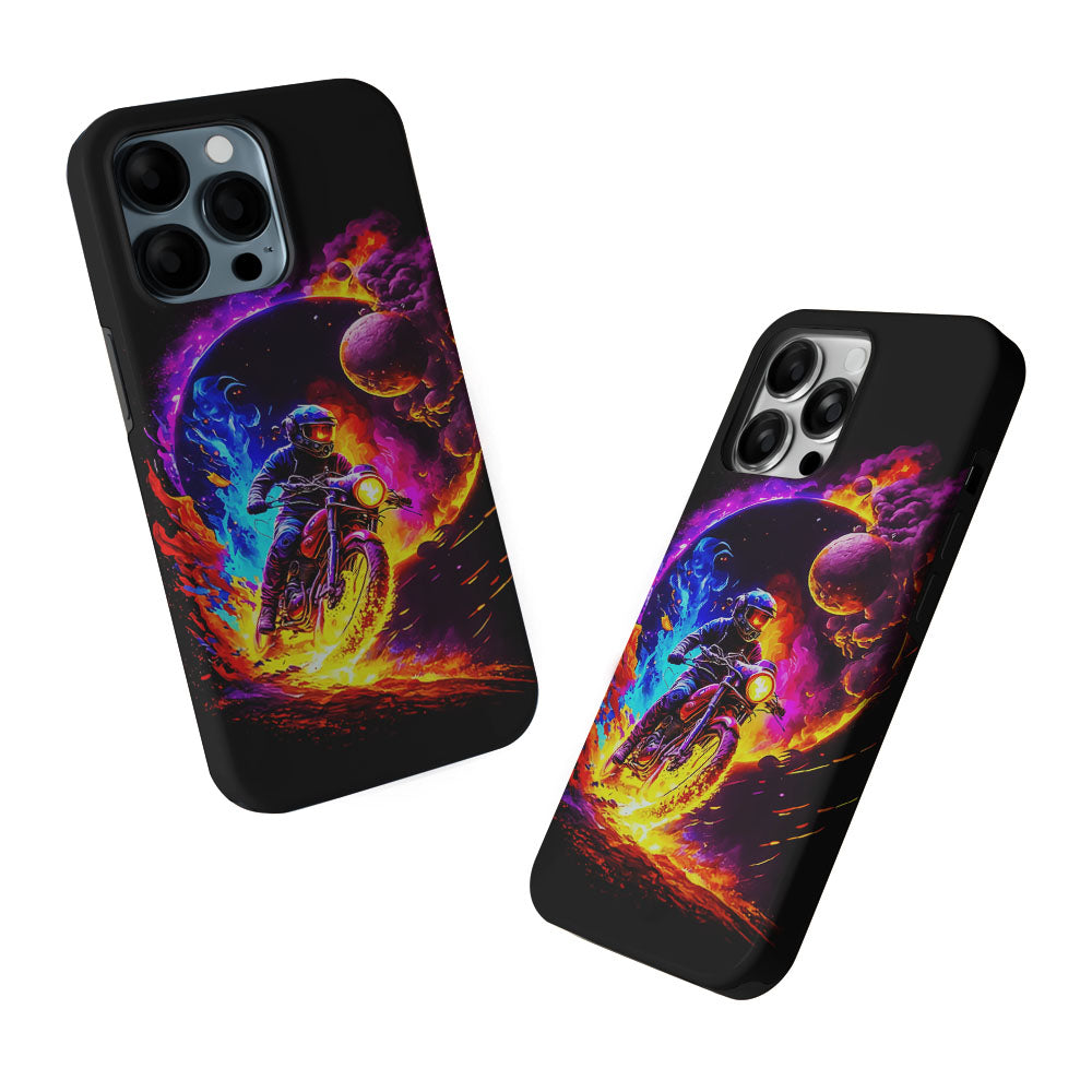 Adventure Motorcycle Space 2 in 1 Tough Phone Case