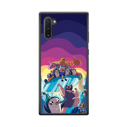 Adventure Time Kick The King Ice Samsung Galaxy Note 10 Case-Rubber Black (2D Case)-Oxvistore