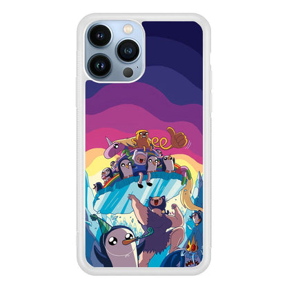 Adventure Time Kick The King Ice iPhone 14 Pro Case-Oxvistore