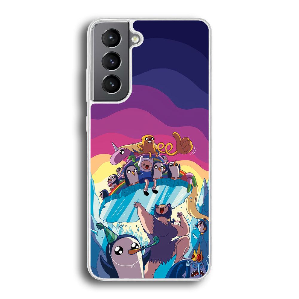 Adventure Time Kick The King Ice Samsung Galaxy S21 Plus Case-Oxvistore