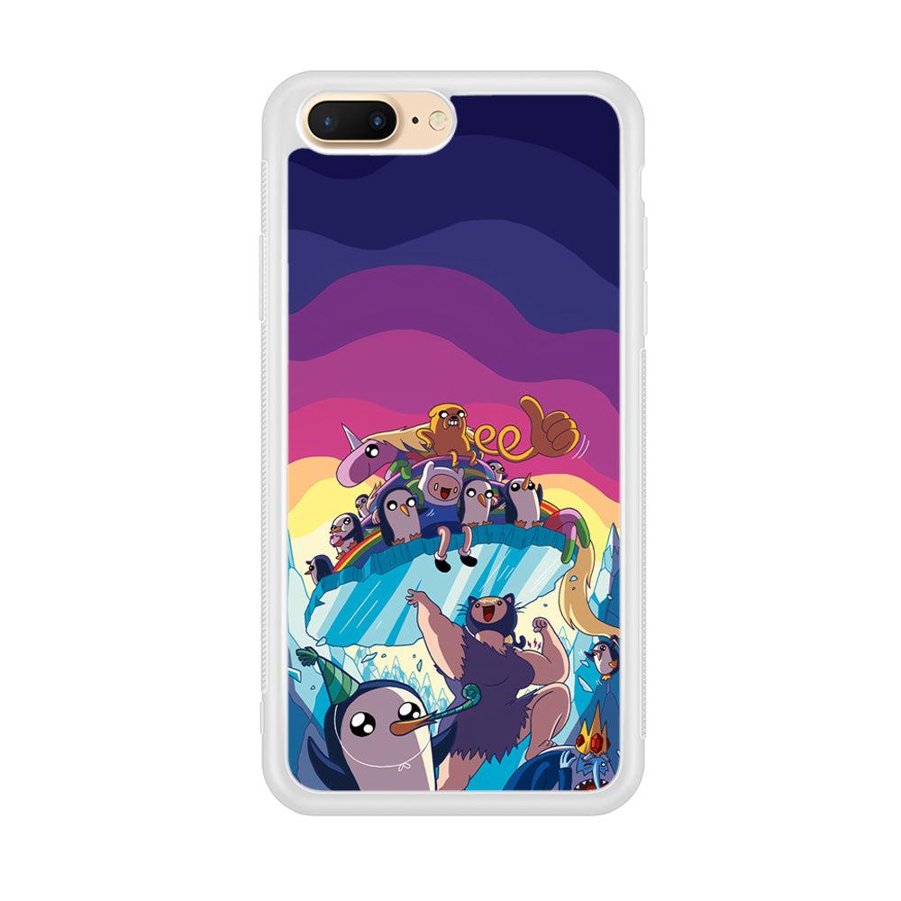 Adventure Time Kick The King Ice iPhone 8 Plus Case-Oxvistore