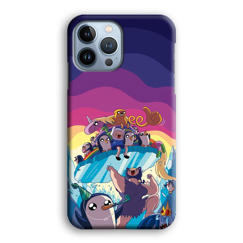 Adventure Time Kick The King Ice iPhone 14 Pro Case-Oxvistore