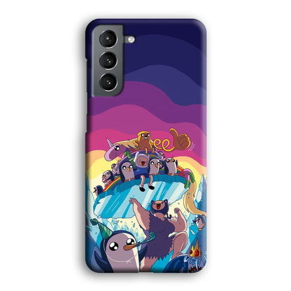 Adventure Time Kick The King Ice Samsung Galaxy S21 Case-Oxvistore