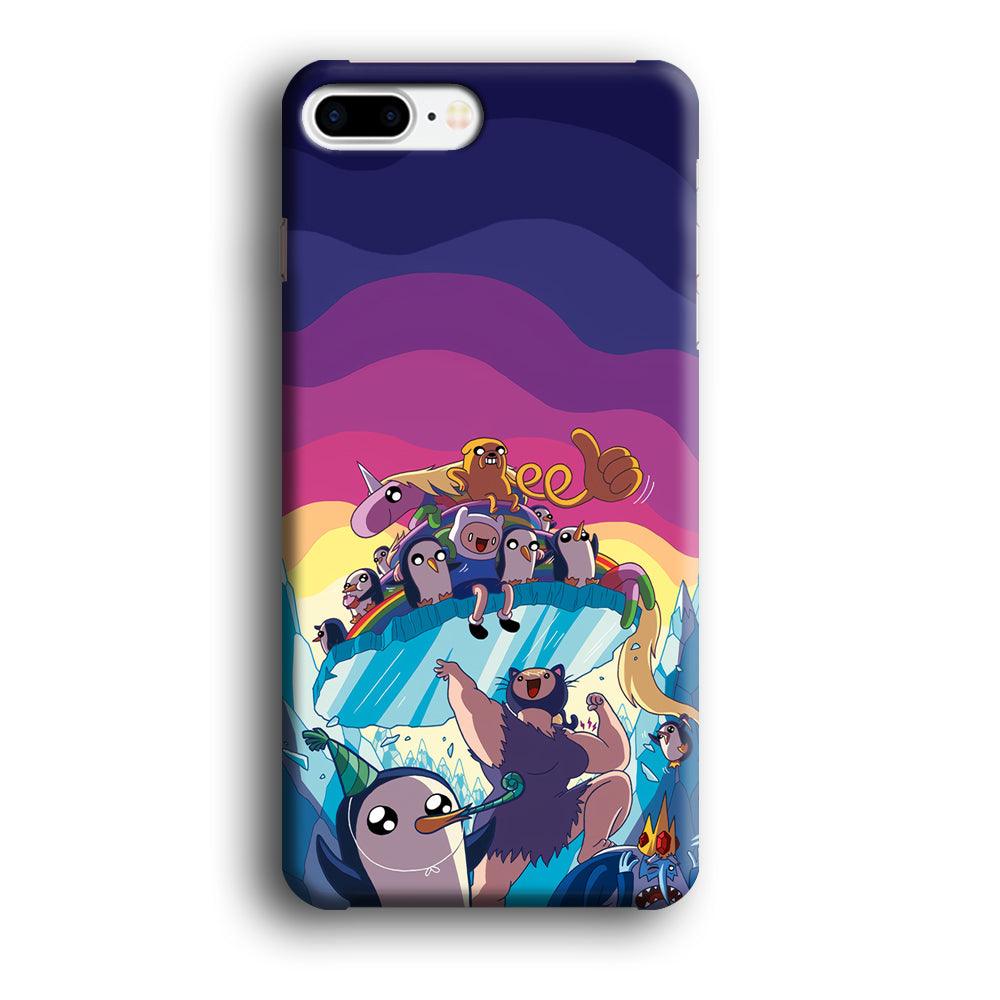 Adventure Time Kick The King Ice iPhone 8 Plus Case-Oxvistore