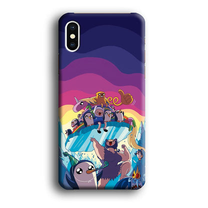 Adventure Time Kick The King Ice iPhone X Case-Oxvistore