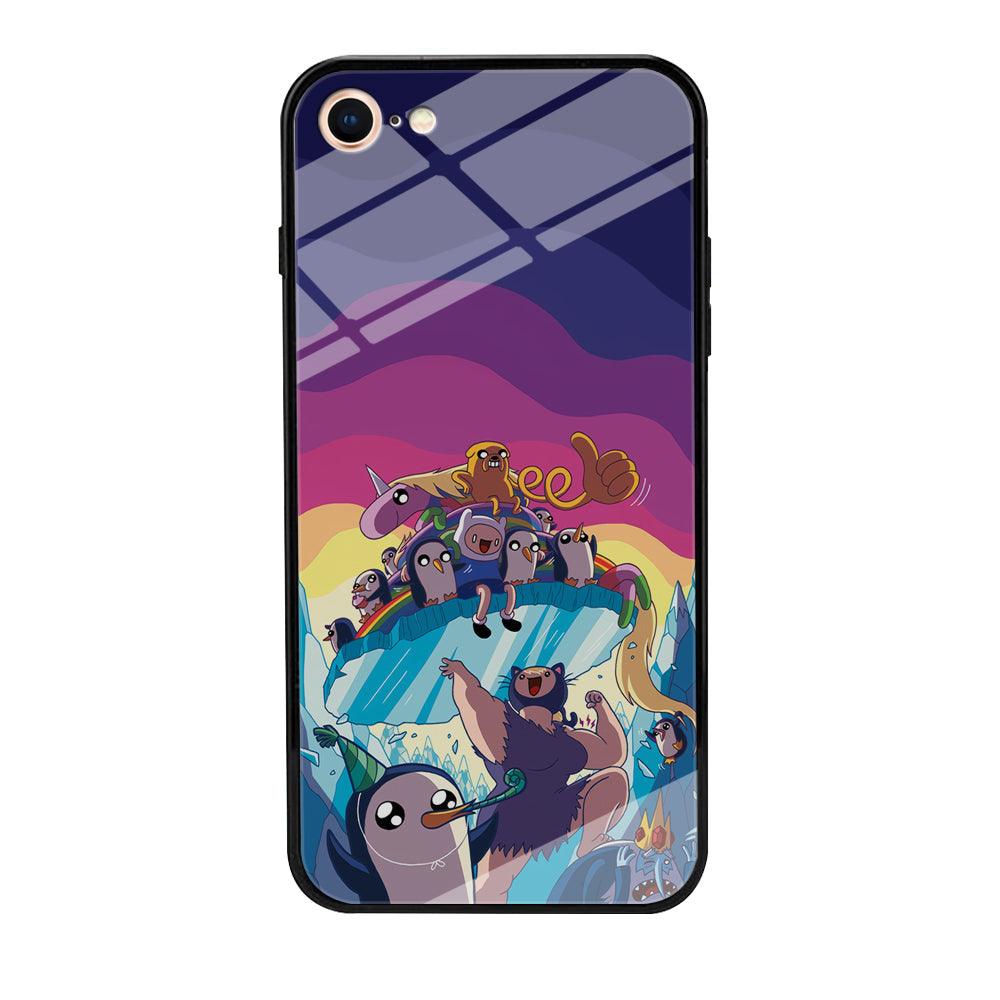 Adventure Time Kick The King Ice iPhone 8 Case-Oxvistore