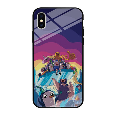 Adventure Time Kick The King Ice iPhone X Case-Oxvistore