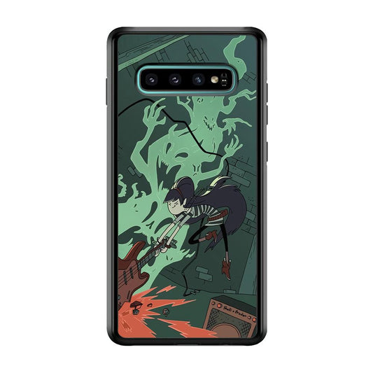 Adventure Time Marceline Stress Clearing Samsung Galaxy S10 Case-Rubber Black (2D Case)-Oxvistore